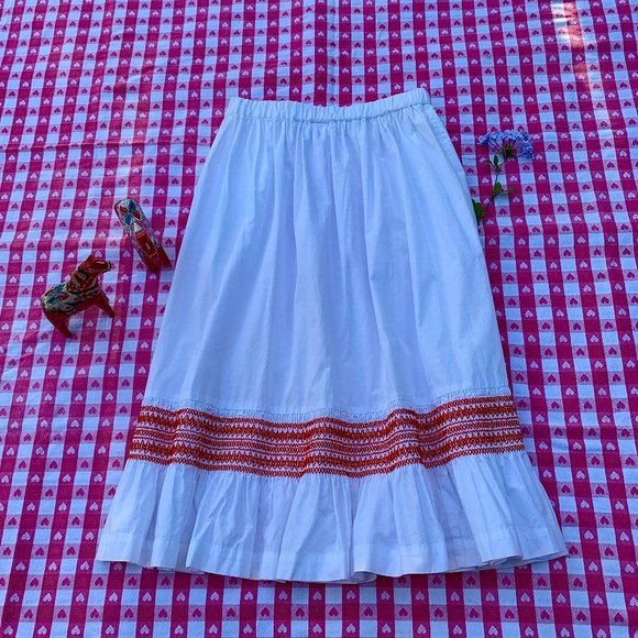 Comme des Garcons embroidered cotton poplin skirt - Picture 4 of 11